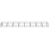Vidaxl Dog Kennel 8 m² Steel Black