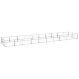 VidaXL Dog Kennel 20 m² Steel silver colored