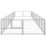 VidaXL Dog Kennel 20 m² Steel silver colored