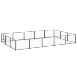 Vidaxl Dog hodera 15 m² stalowa czarna
