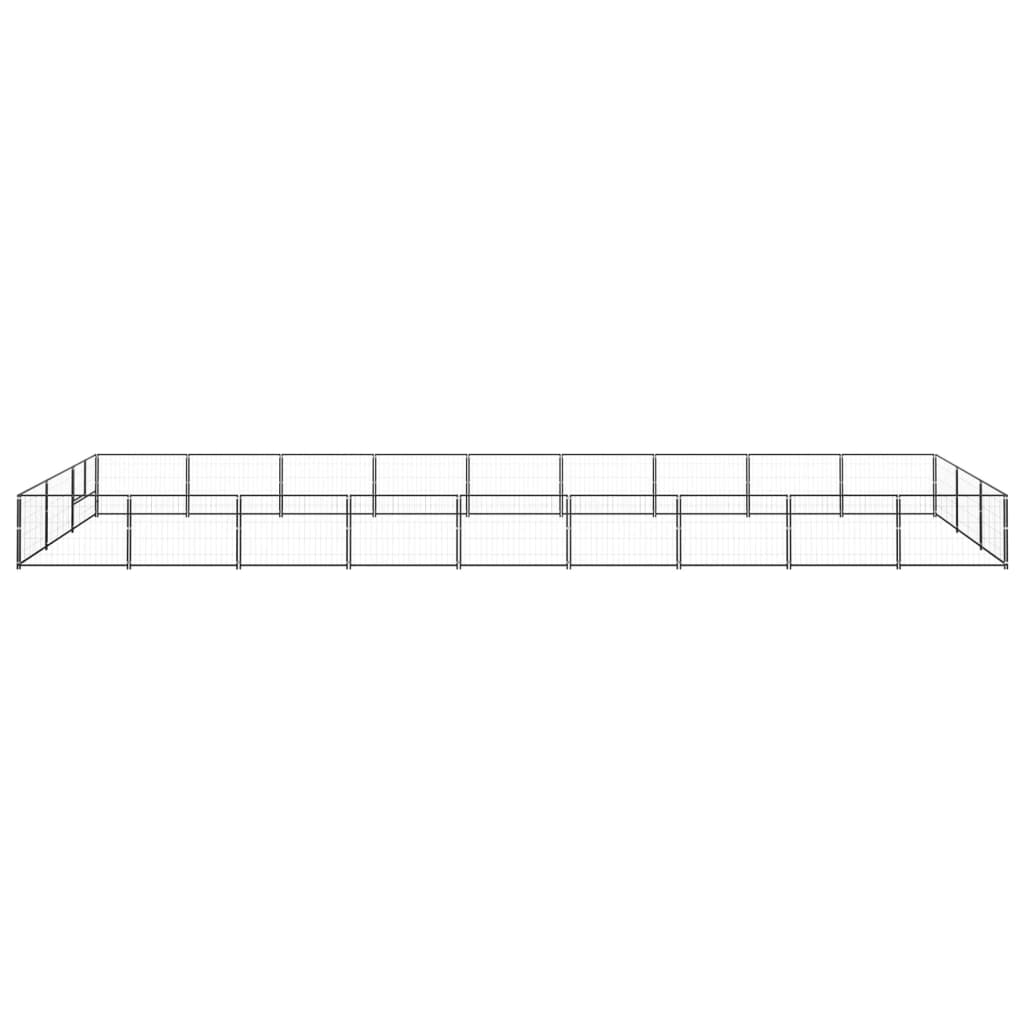 Psasta vidaxl psa 27 m² jeklena črna