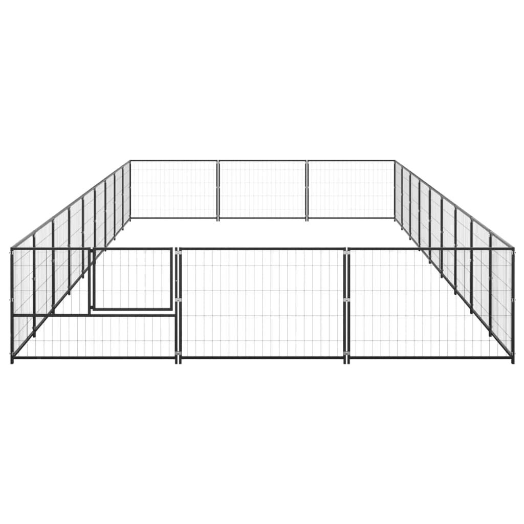 Psasta vidaxl psa 27 m² jeklena črna