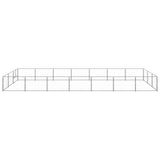 VidaXL Dog Kennel 21 m² Steel silver colored