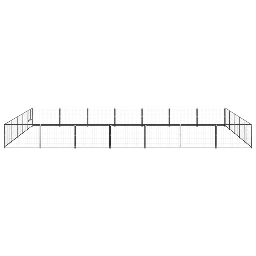Psarna vidaxl psa 35 m² jeklena črna