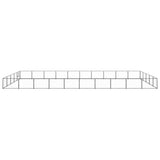 Vidaxl Dog Kennel 50 m² stål sort