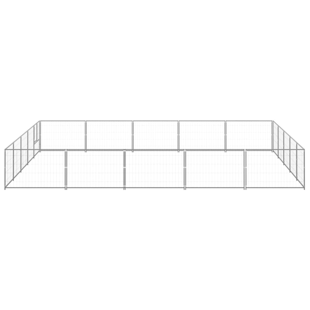 Psaste vidaxl psa 25 m² jekleno srebrno obarvano