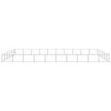 VidaXL Dog Kennel 60 m² Steel silver colored