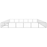 VidaXL Dog Kennel 60 m² Steel silver colored