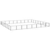 VidaXL Dog Kennel 56 m² Steel Black