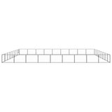Vidaxl Dog Kennel 72 m² Steel Black