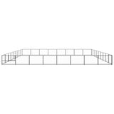 Vidaxl Dog Kennel 72 m² Steel Black