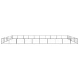 Vidaxl Dog Kennel 80 m² Steel Black