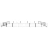 Vidaxl Dog Kennel 80 m² Steel Black