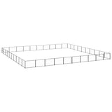 Vidaxl perrina de perros 100 m² de acero negro