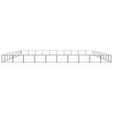 Vidaxl perrina de perros 100 m² de acero negro