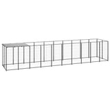 Vidaxl -Hundezwinger 6,05 m² Stahlschwarz