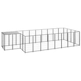 Vidaxl Dog hodera 10,89 m² stalowa czarna