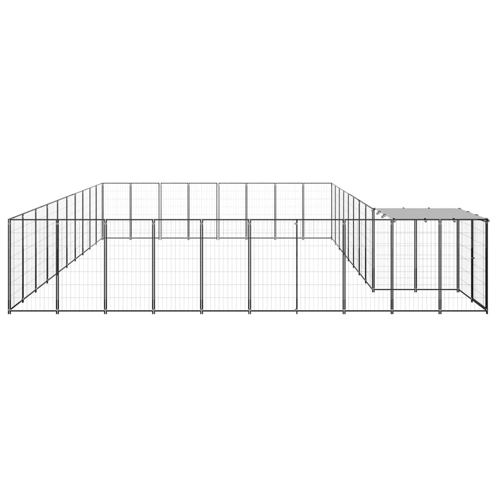 Psarna vidaxl psa 25,41 m² jeklena črna