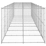 Vidaxl Dog Kennel 19,36 m² Galvaniseret stål
