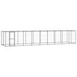 Vidaxl Dog Kennel con tetto 21,78 m² acciaio