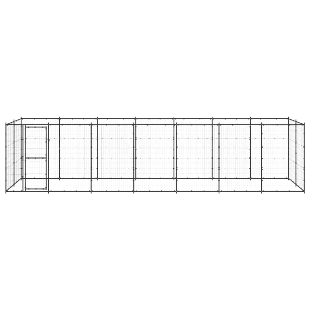 VidaXL Dog Kennel 16.94 m² Steel