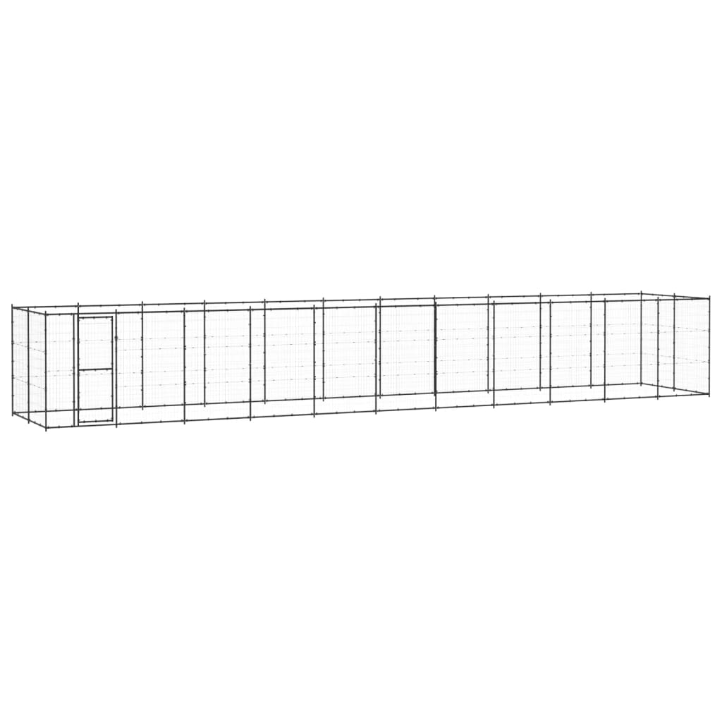 Psarna psa vidaxl 26,62 m² jeklo