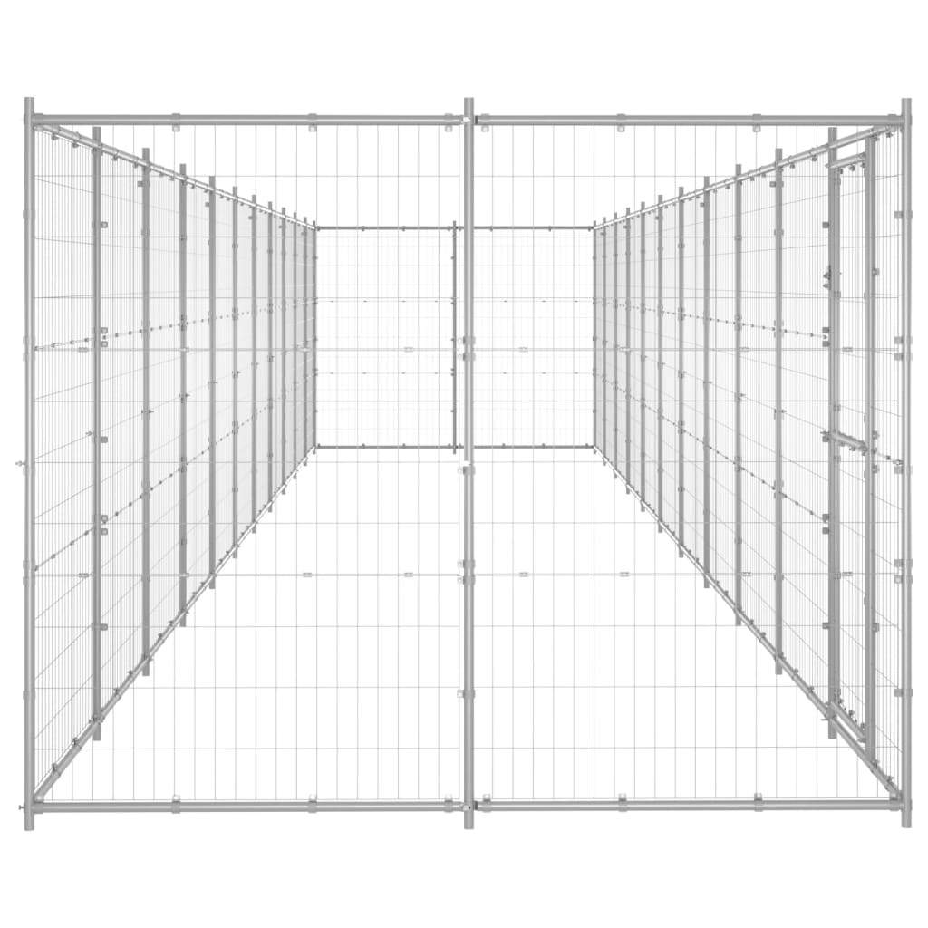 Psarna psa Vidaxl 26,62 m² pocinkano jeklo