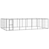 Vidaxl Dog Kennel 33,88 m² ocel