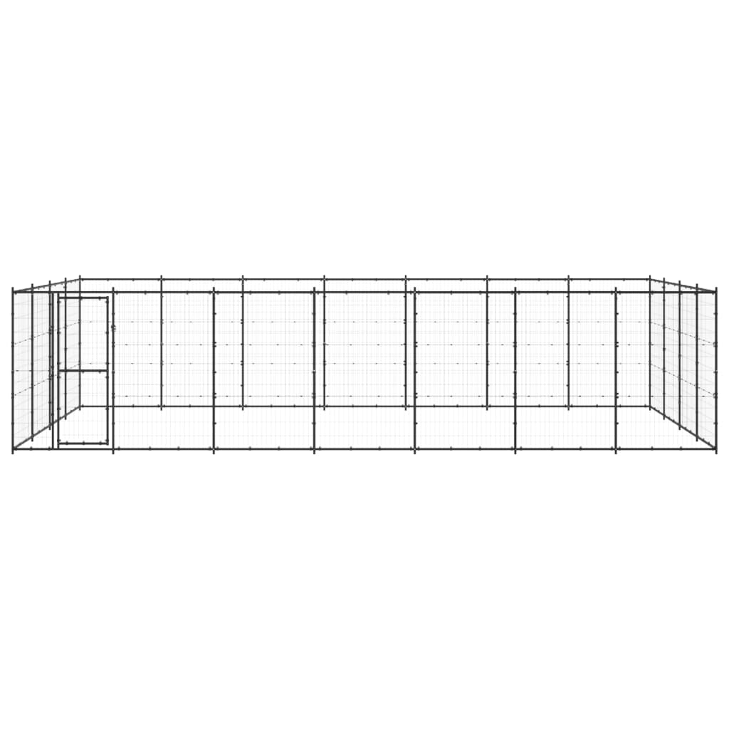 Vidaxl Dog Kennel 33,88 m² ocel