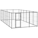 Psarna psa vidaxl 21,78 m² jeklo