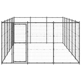 Psarna psa vidaxl 21,78 m² jeklo