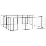Vidaxl Dog Kennel 36,3 m² ocel
