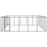 Vidaxl Dog Kennel 36,3 m² ocel