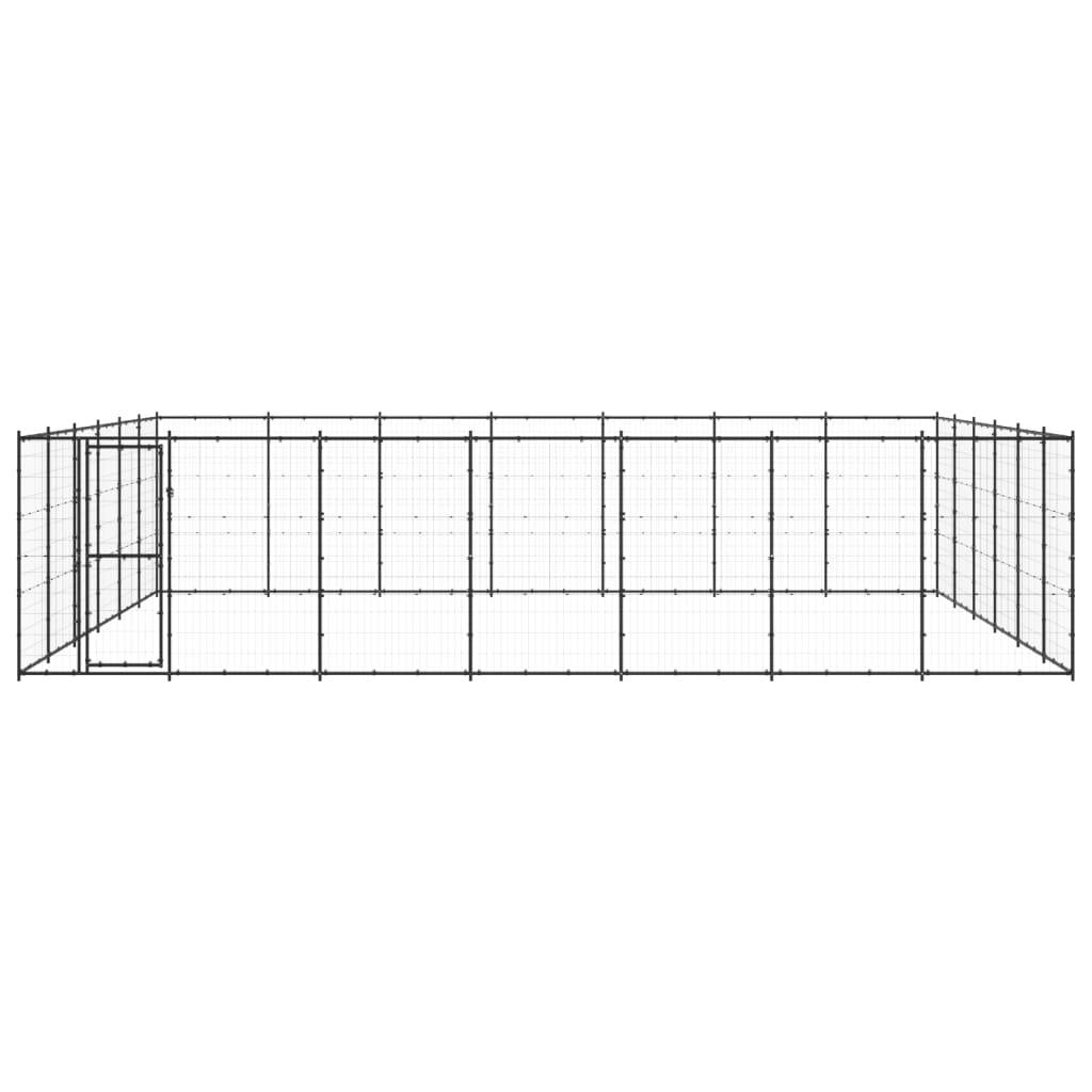 Vidaxl -Hundezwinger 50,82 m² Stahl
