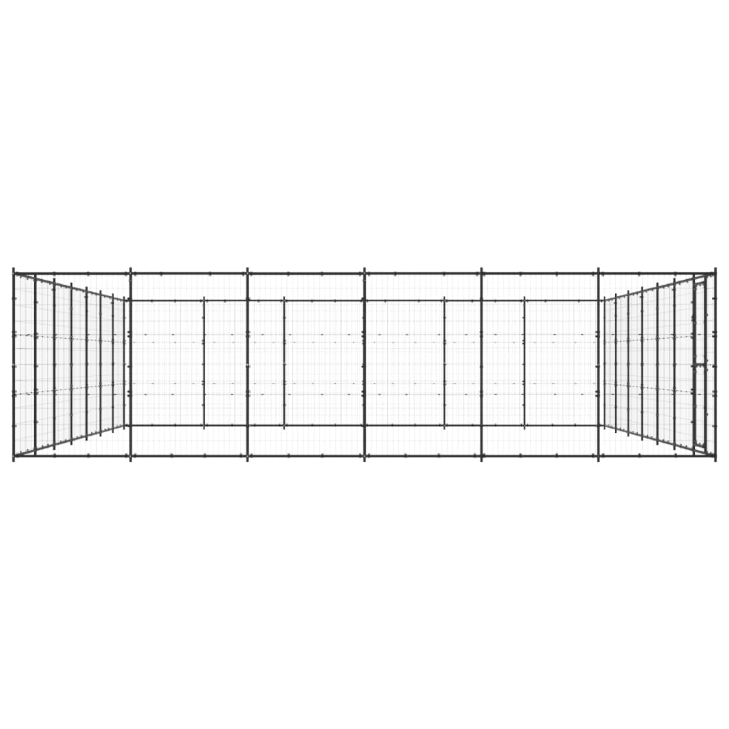 Vidaxl -Hundezwinger 50,82 m² Stahl