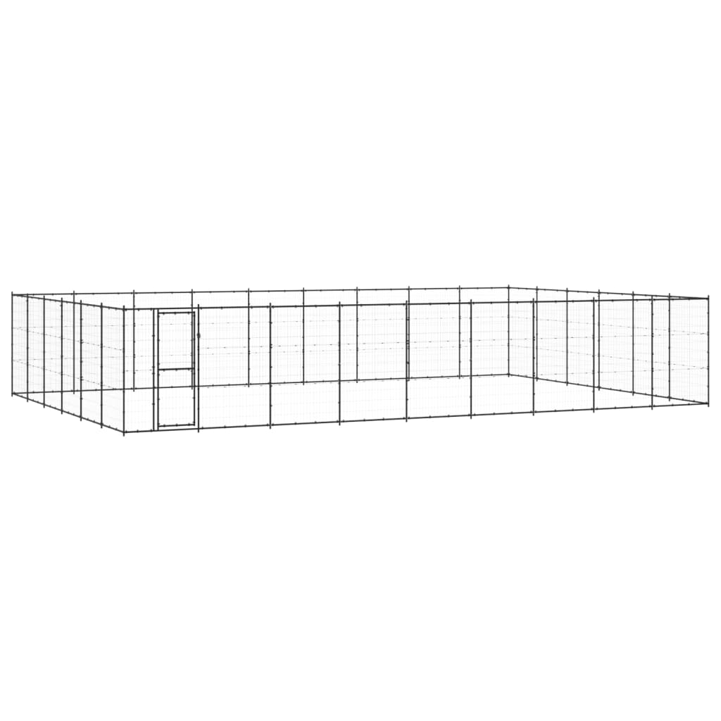VidaXL Dog Kennel 65.34 m² Steel