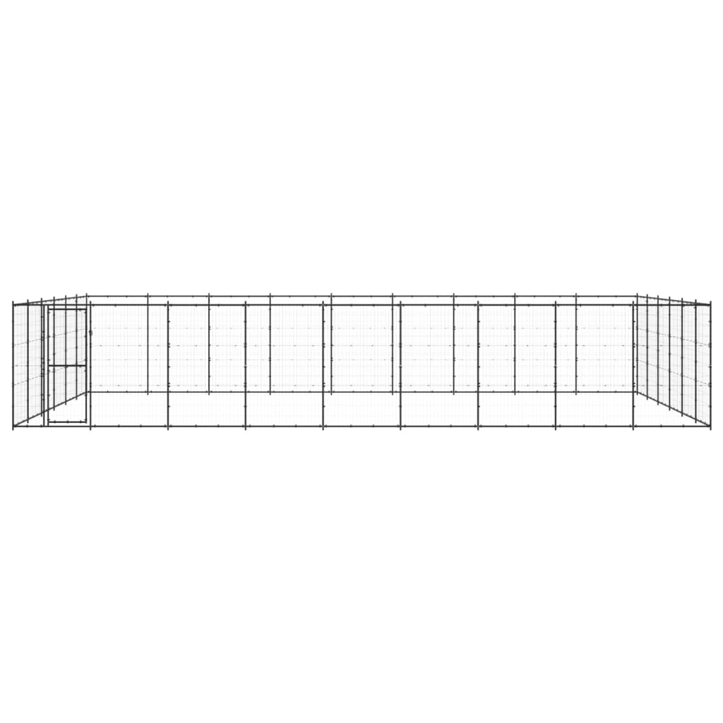 VidaXL Dog Kennel 65.34 m² Steel