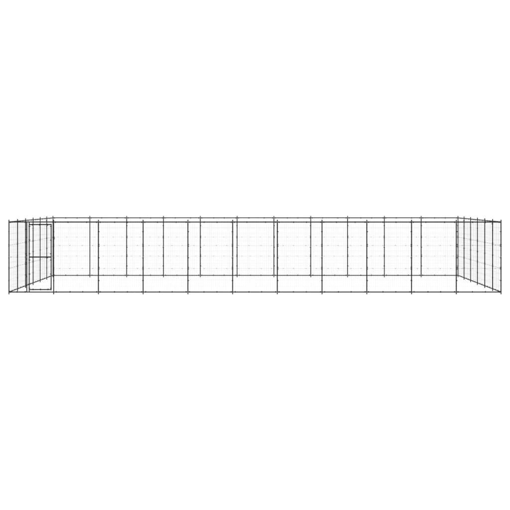 Psarna psa vidaxl 79,86 m² jeklo