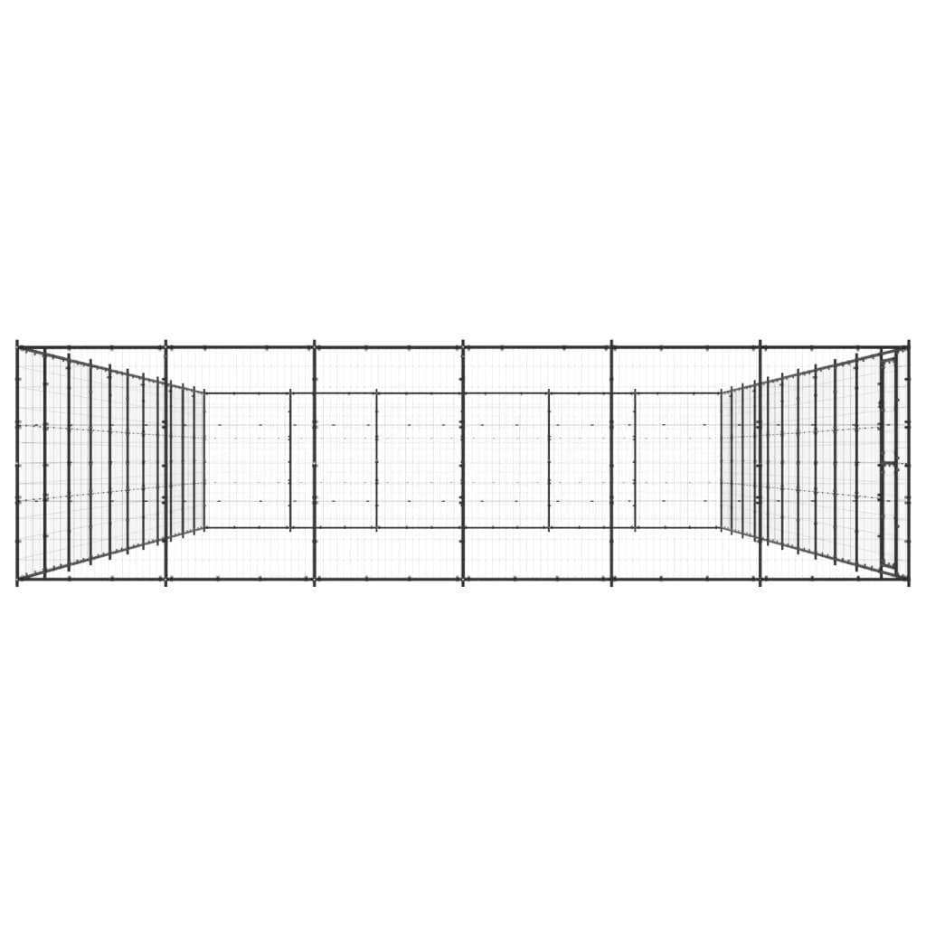 Psarna psa vidaxl 79,86 m² jeklo