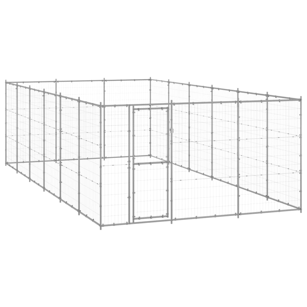 Psarna psa Vidaxl 21,78 m² pocinkano jeklo