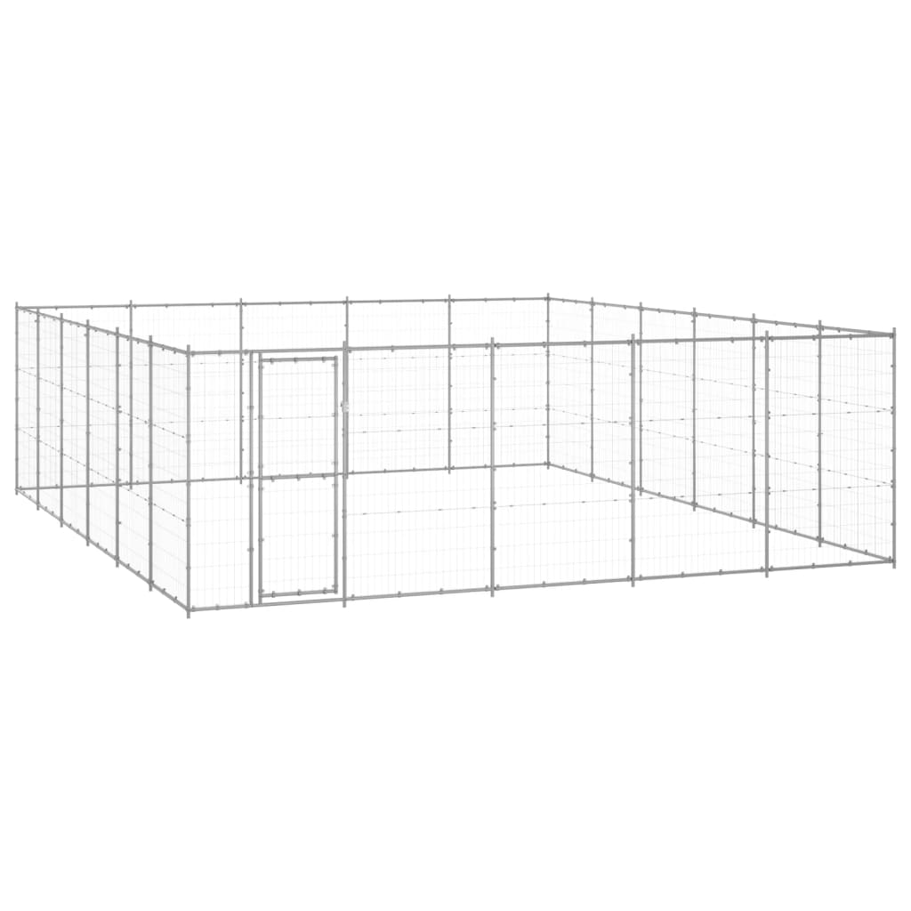 Psarna psa Vidaxl 36,3 m² pocinkano jeklo