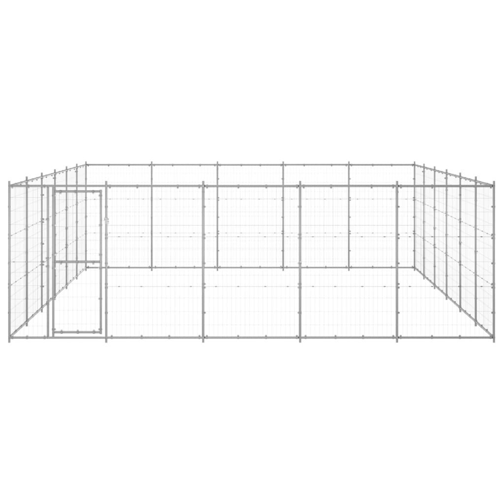 Psarna psa Vidaxl 36,3 m² pocinkano jeklo