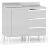 Vidaxl kitchen cabinets Commercial 2 st stainless steel
