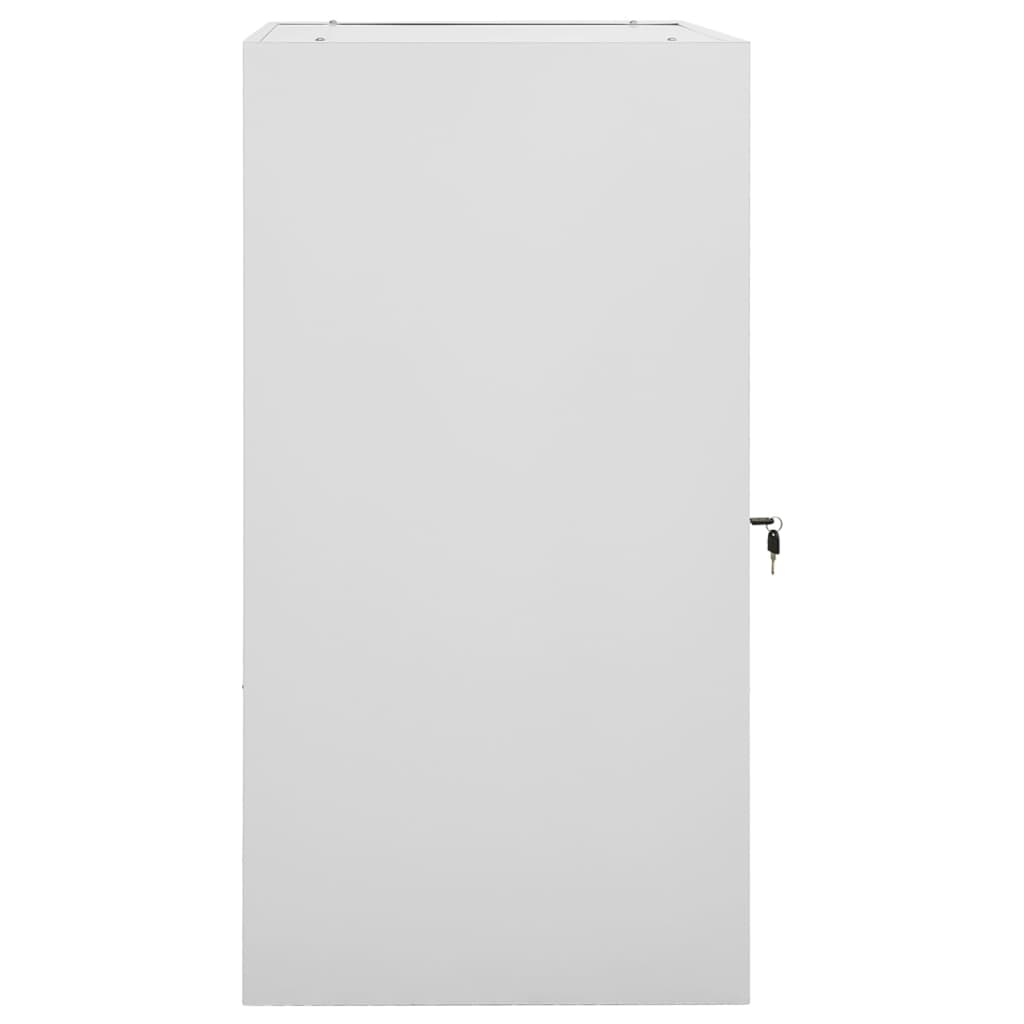 Armoire de selle Vidaxl 53x53x105 cm gris clair en acier