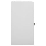 Armoire de selle Vidaxl 53x53x105 cm gris clair en acier