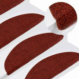 Vidaxl Stair Mats Self -fast 15 st 56x17x3 cm rød