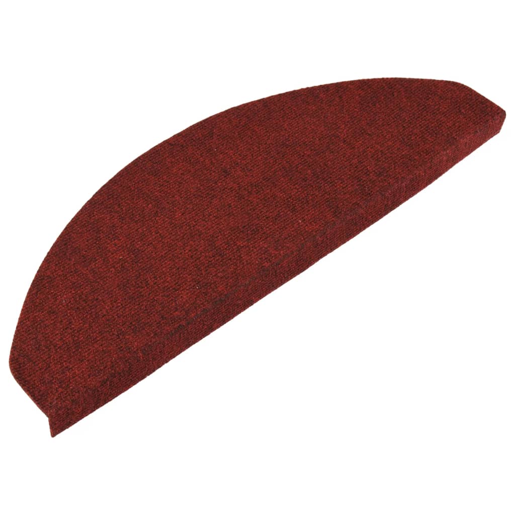 Vidaxl Stair Mats Self -Adhesive 15 ST 65X22,5x3,5 cm červená