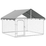 Vidaxl Chienne Kennel pour l'extérieur avec toit 200x200x150 cm