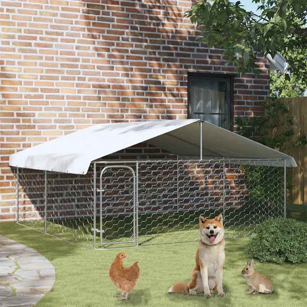 Vidaxl Dog Kennel con tetto 300x300x150 cm