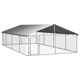 Vidaxl Hond Kennel fir dobausse mam Daach 600x300x150 cm